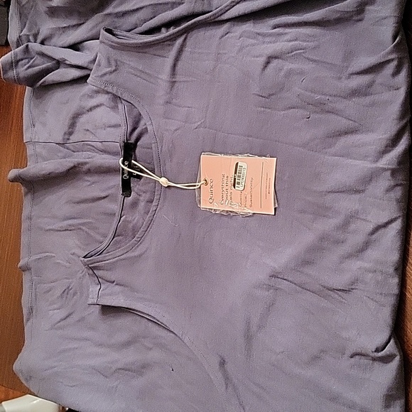 Quince Tencel Jersey Mini Swing Dress Medium Black or Olive Green - Picture 10 of 10